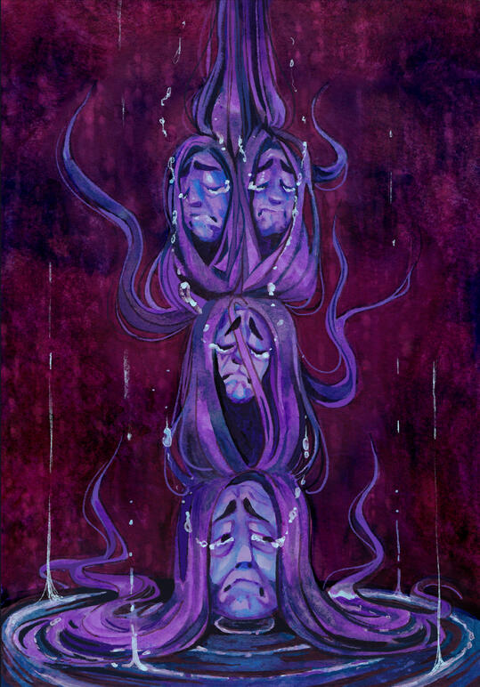 Image depicts feelings of despair.